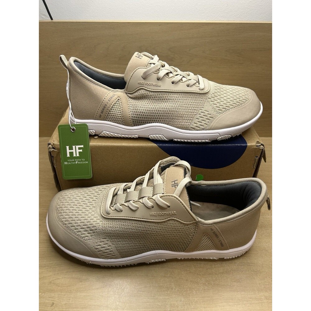 NWT Hike Footwear HF Stride Beige Barefoot Sneaker Unisex EU42 W11-11.5 M9-9.5